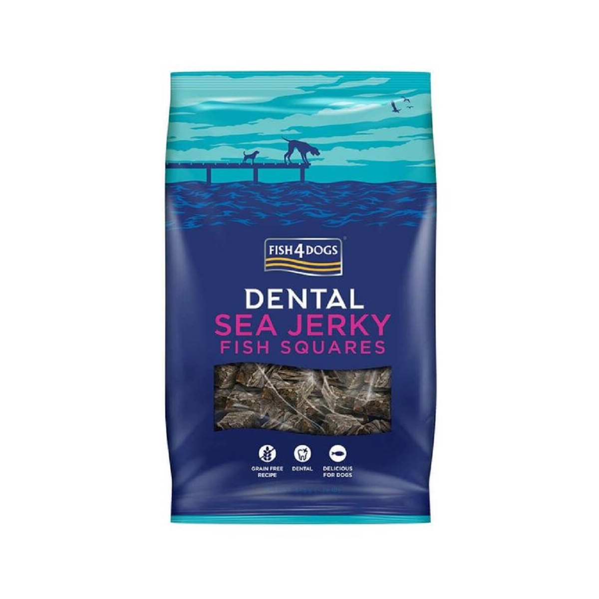 Fish4Dogs Sea Jerky skanėstai iš žuvies odos, 575 g - 