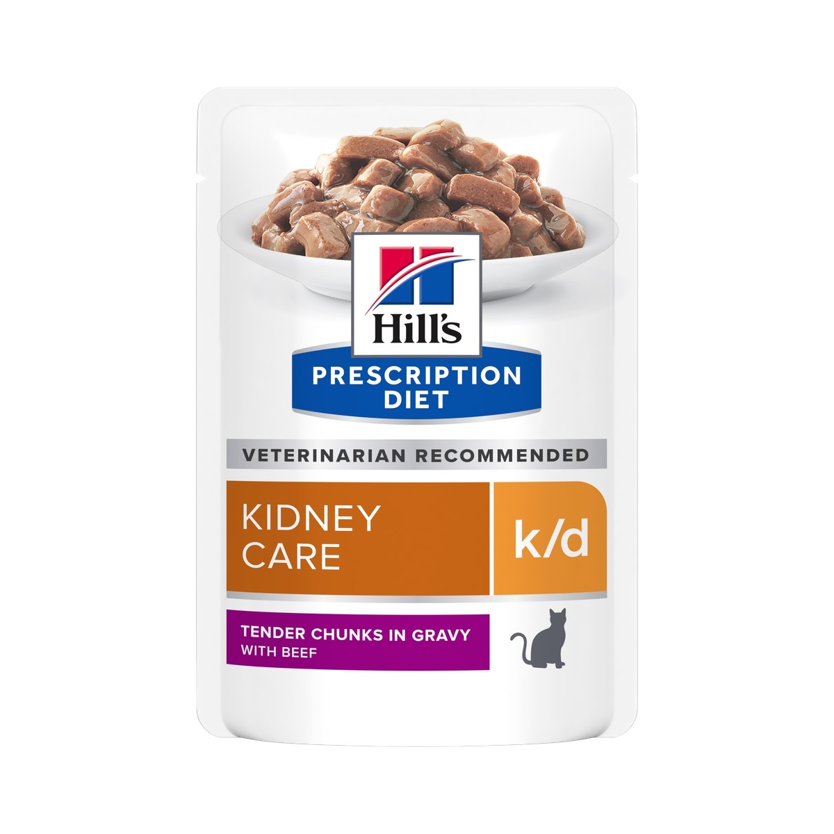 Hill's PD Feline k/d konservai katėms su jautiena, 85 g - 