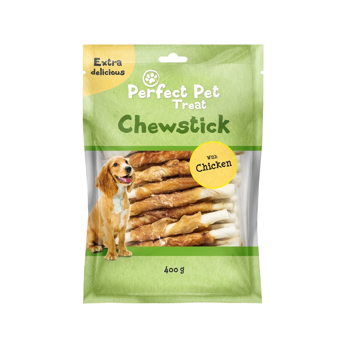 Perfect Pet Wrapped skanėstas šunims, su vištiena, 400g - 