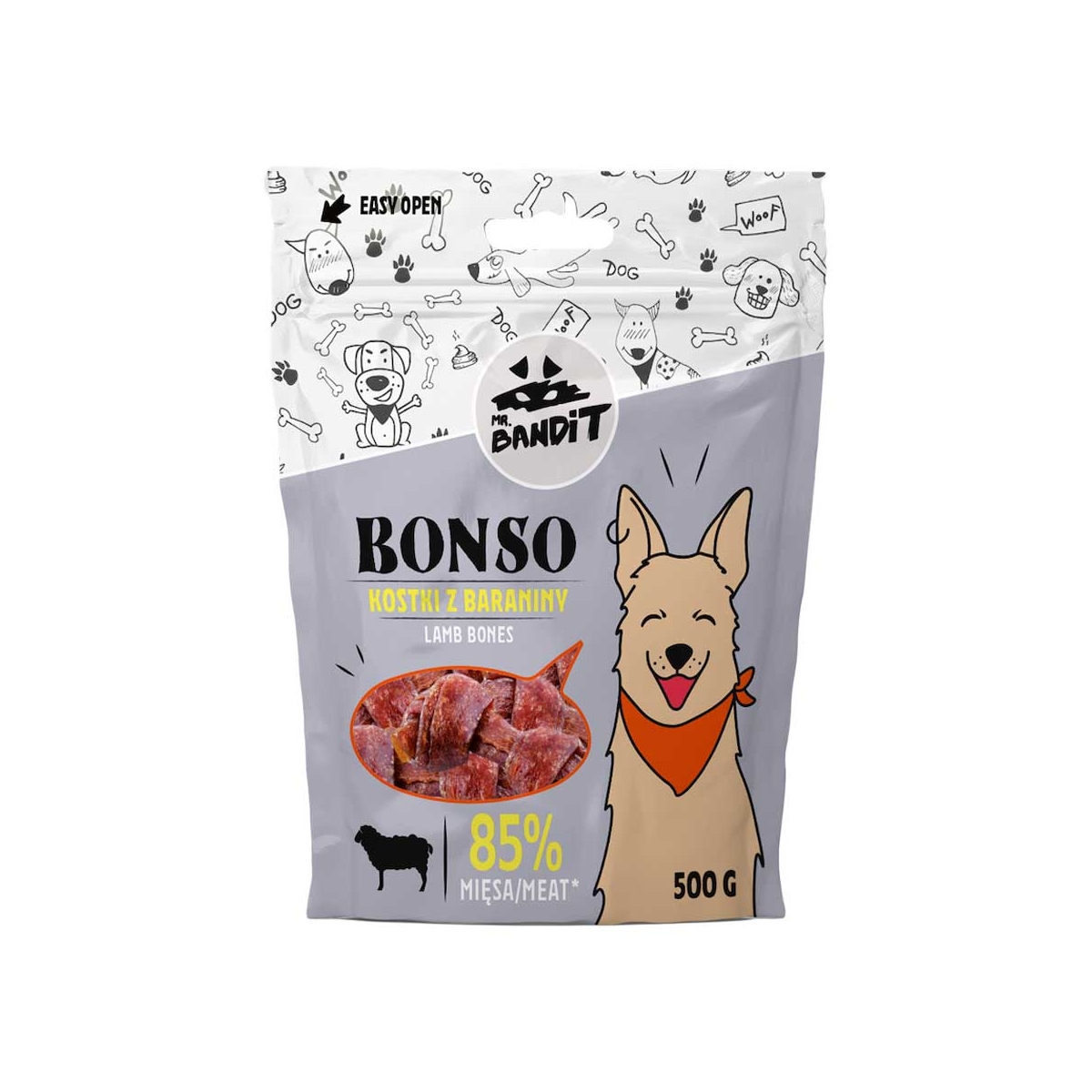 Mr. Bandit skanėstai šunims su ėriena ir antiena, 500 g