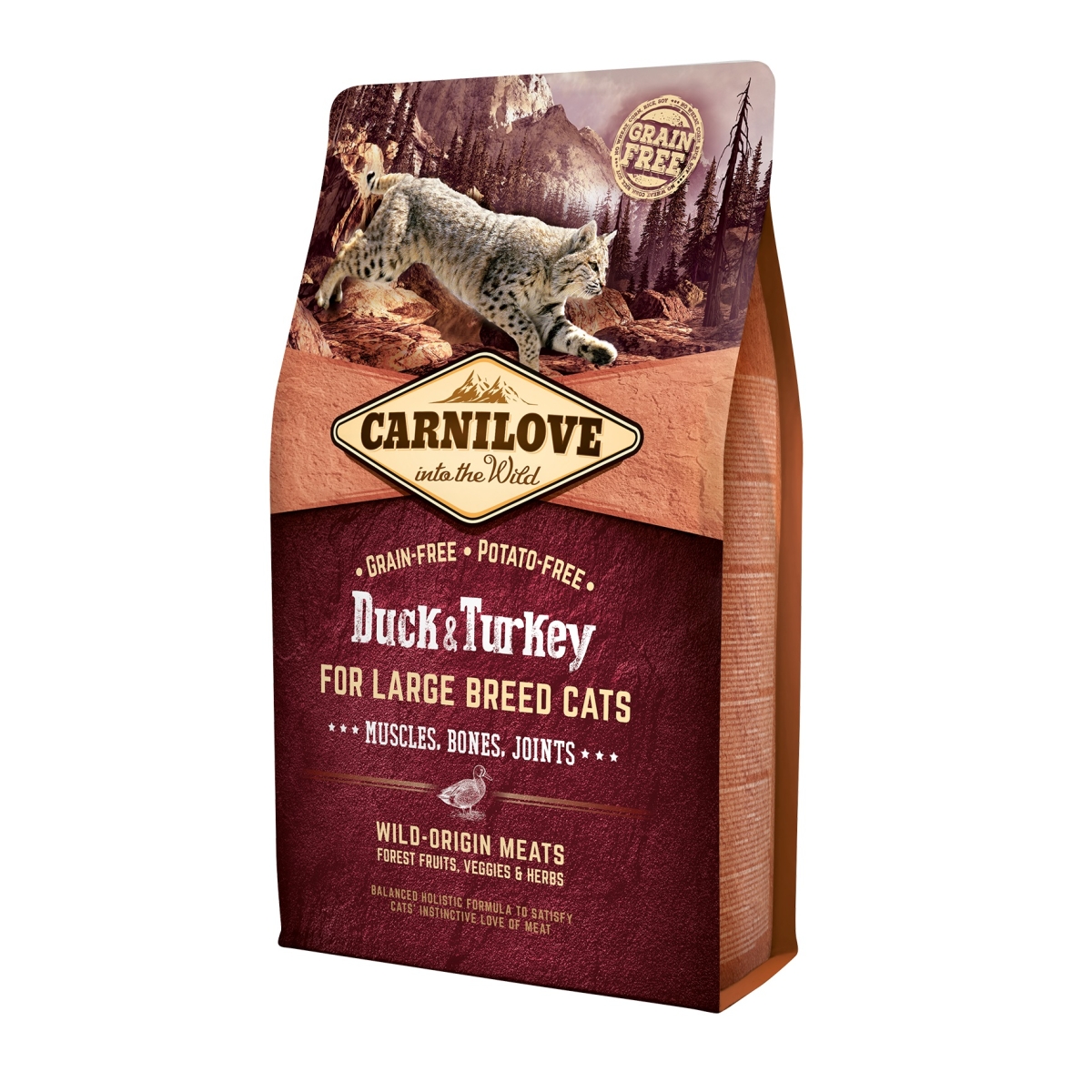 Carnilove maistas katėms su antiena ir kalakutiena, 2 kg - 
