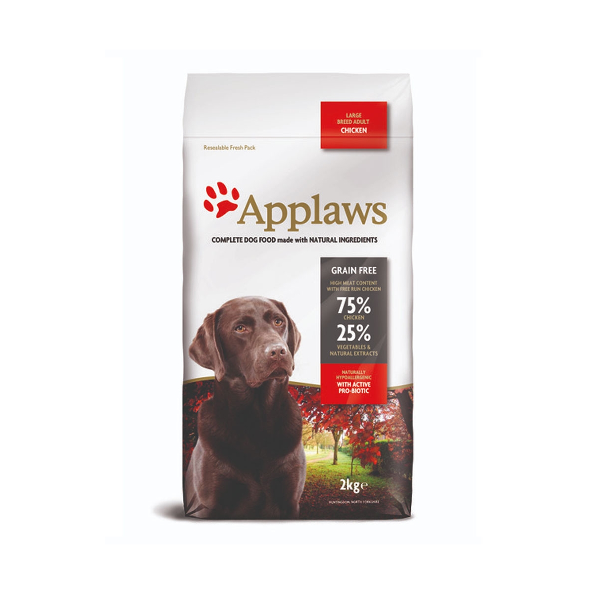 Applaws Adult Large Breed sausas maistas šunims su vištiena, 2 kg