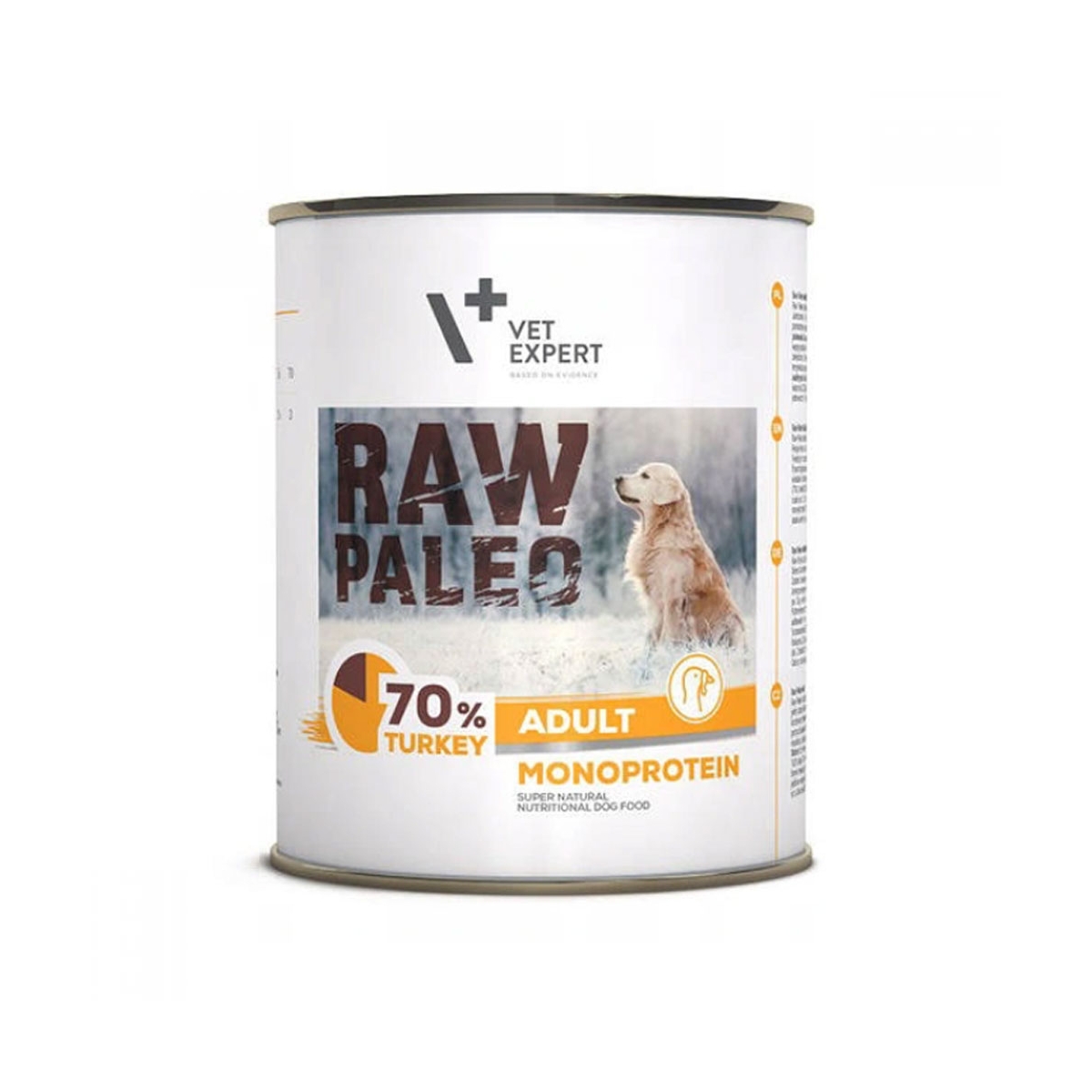 Raw Paleo Adult konservai šunims su kalakutiena, 800 g