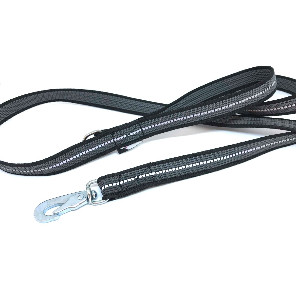 Onega nailoninis gumuotas pavadėlis, 20mm/1,5m, juodas - 
