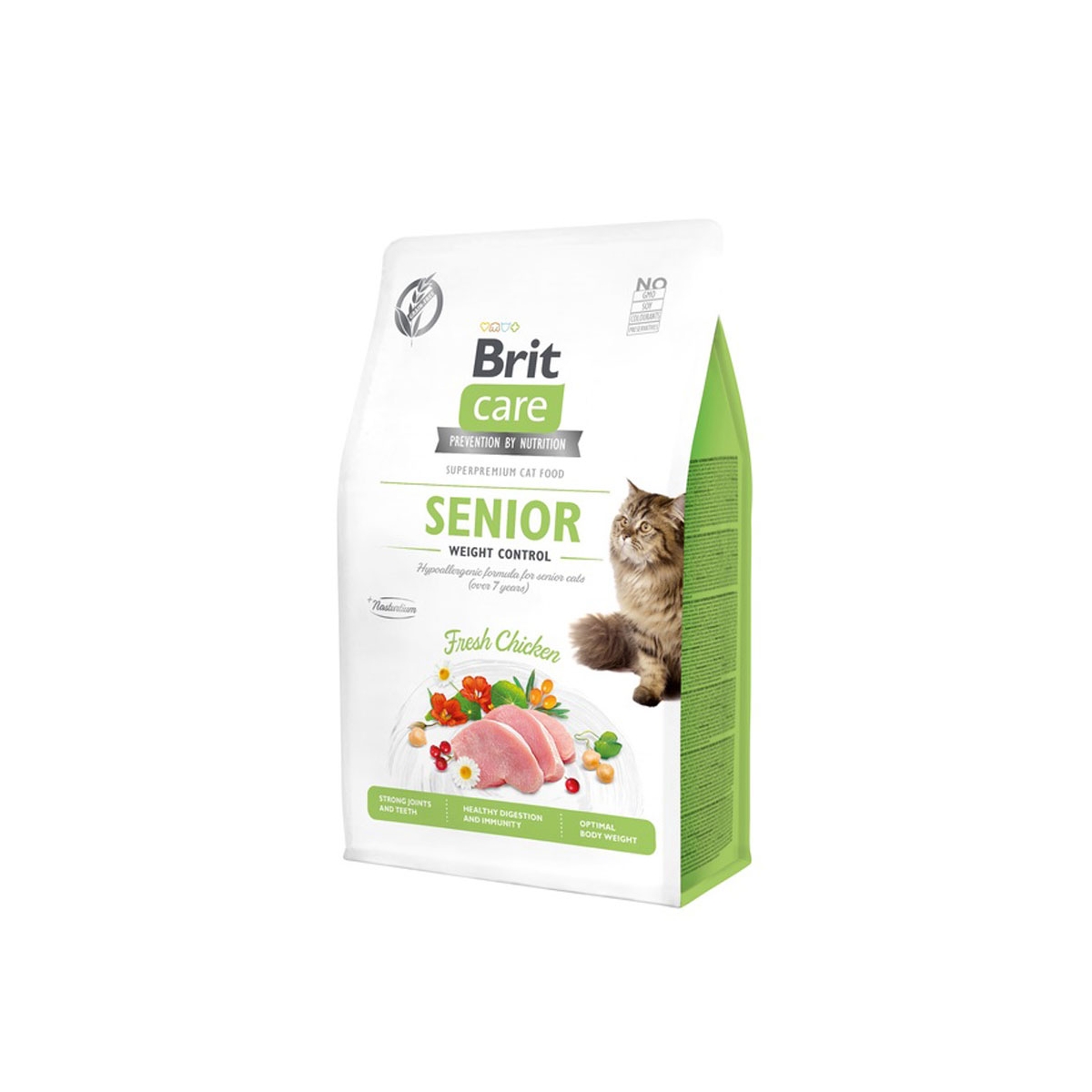 Brit Care Senior Weight Control maistas katėms senjorėms, 2kg -  1