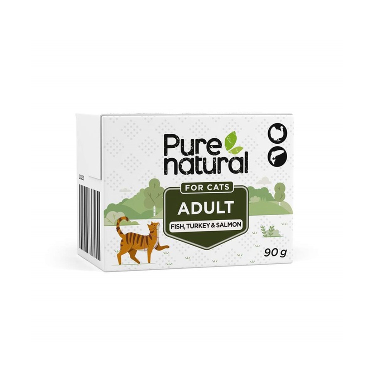 Purenatural konservai katėms su žuvimi, kalakutiena ir lašiša, 90 g - 