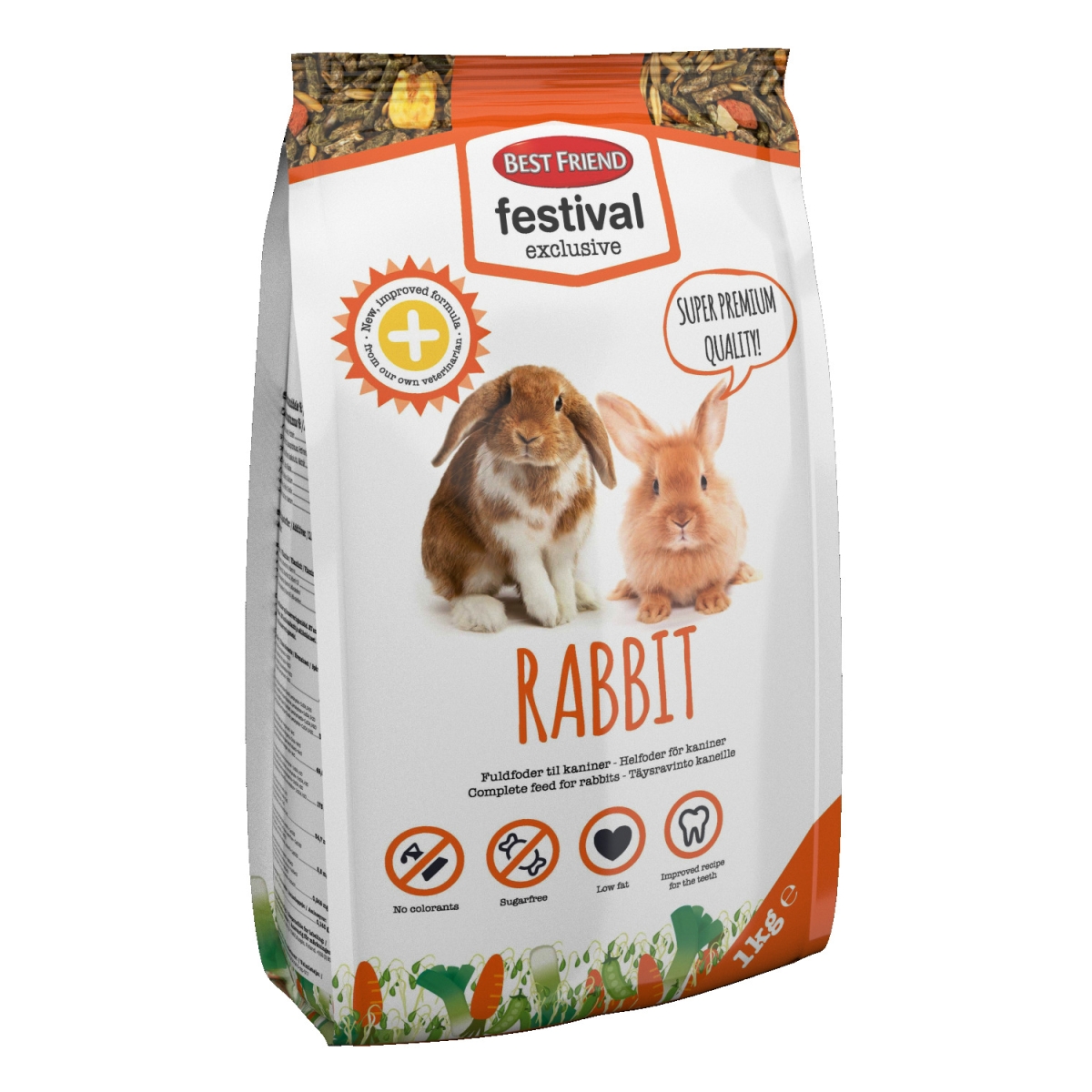 Best Friend Festival Exclusive triušių pašaras, 1 kg - 