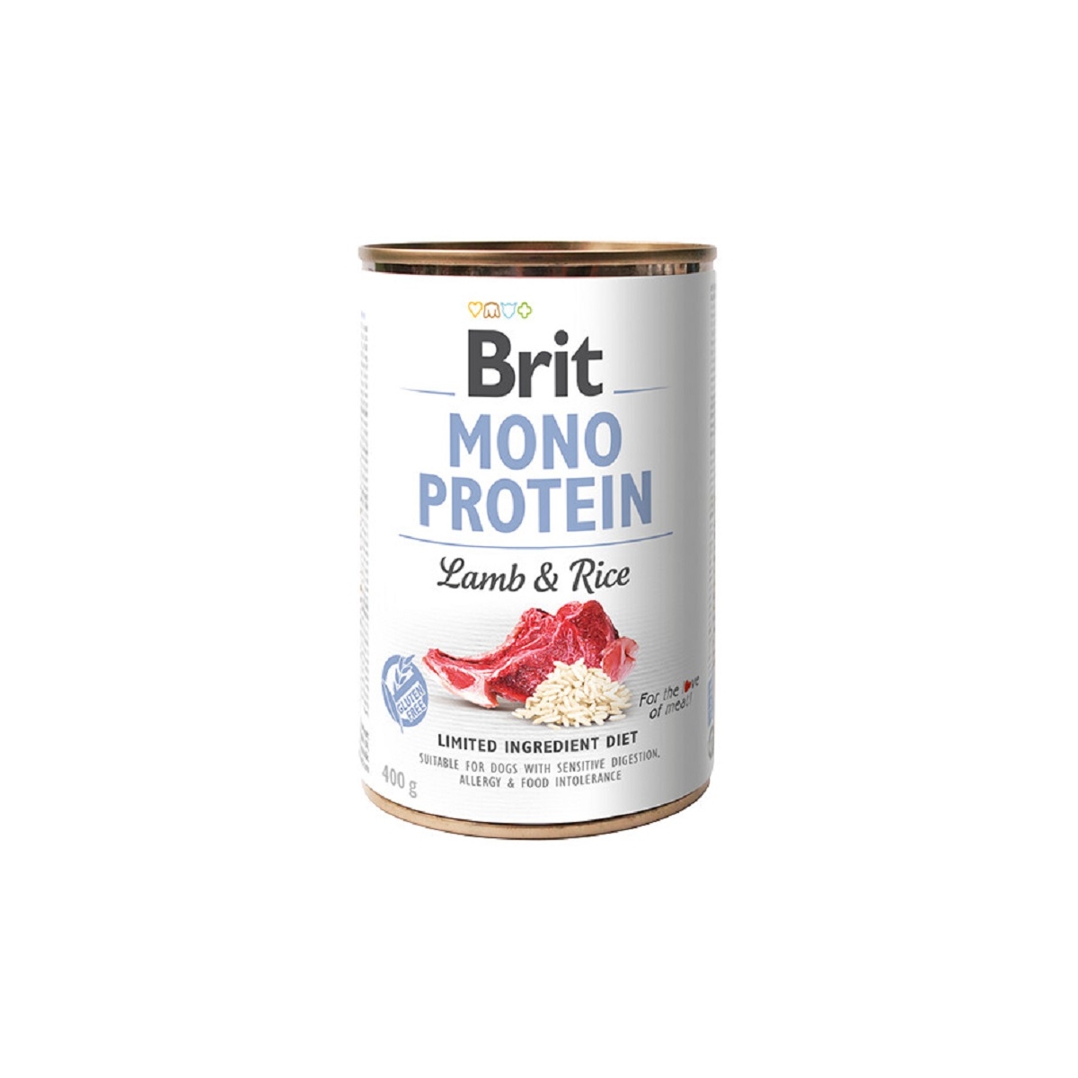 Brit Care Mono Protein konservai šunims su ėriena/ryžiai, 400g - 