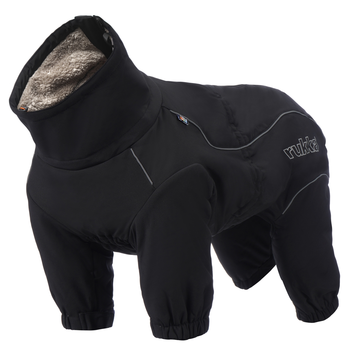 RUKKA THERMAL 2.0 KOMBINEZONAS ŠUNIMS, 50 CM, JUODOS SPALVOS - 