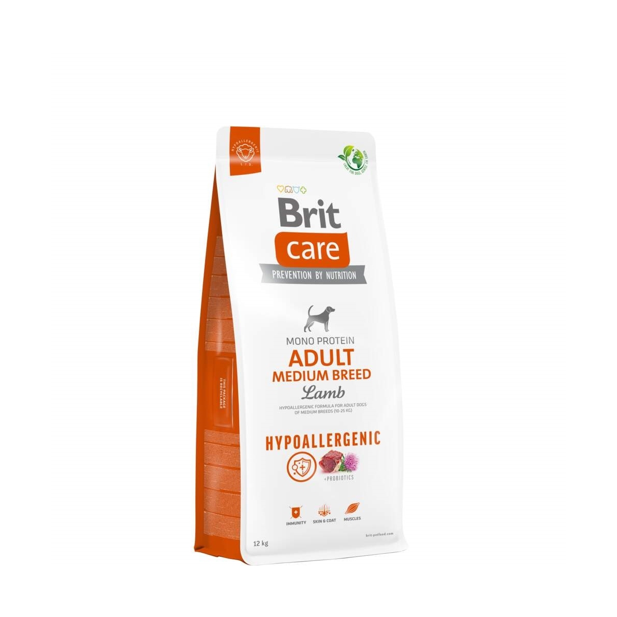 Brit Care hipoalerginis sausas maistas šunims su ėriena/ryžiai, 12kg - 