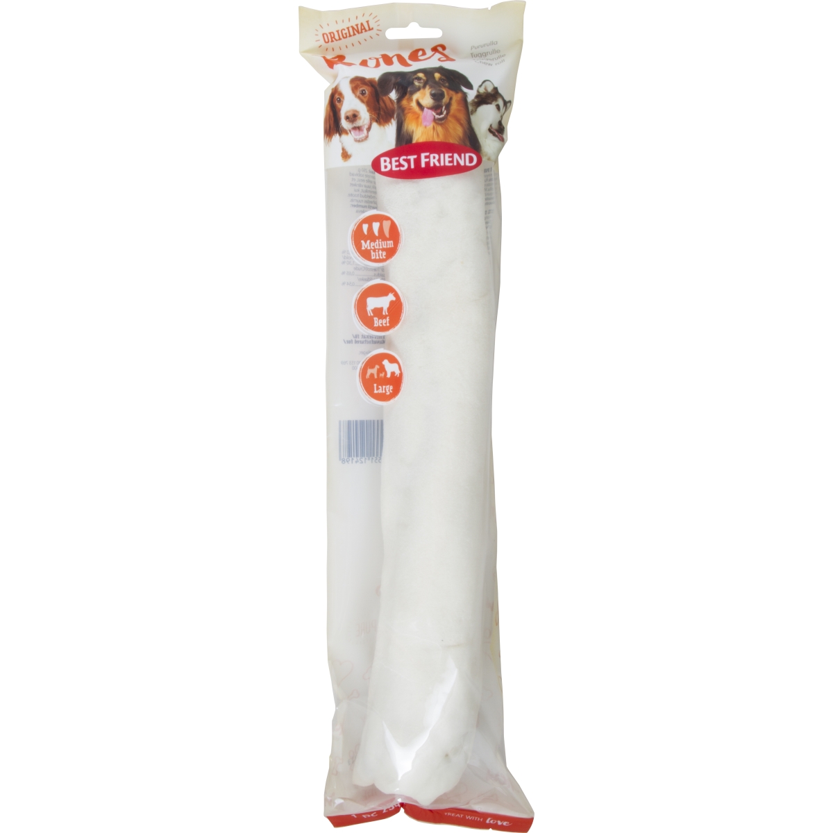 Best Friend baltas kramtukas šunims L/M, 250 g - 