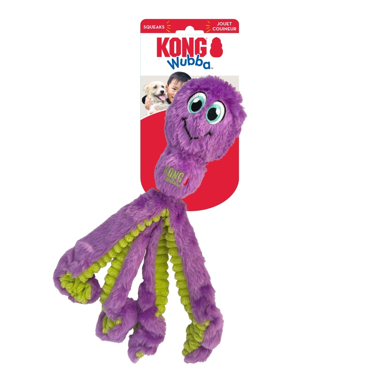 KONG WUBBA ŽAISLAS ŠUNIMS AŠTUONKOJIS, S/M DYDŽIO - 