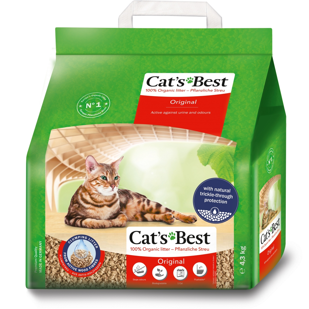 Cats Best Original kraikas katėms, 10 L, 4,3 kg - 