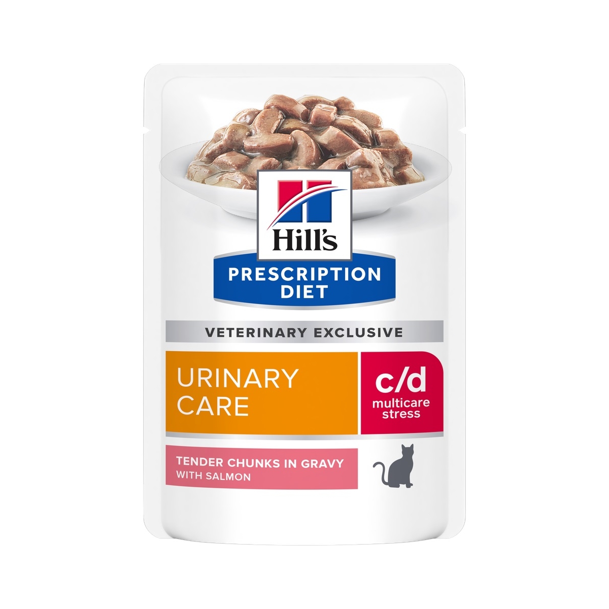 Hill´s PD Feline c/d Mult Strs Sal Pouch kons rinkinys katėms12x85g  - 