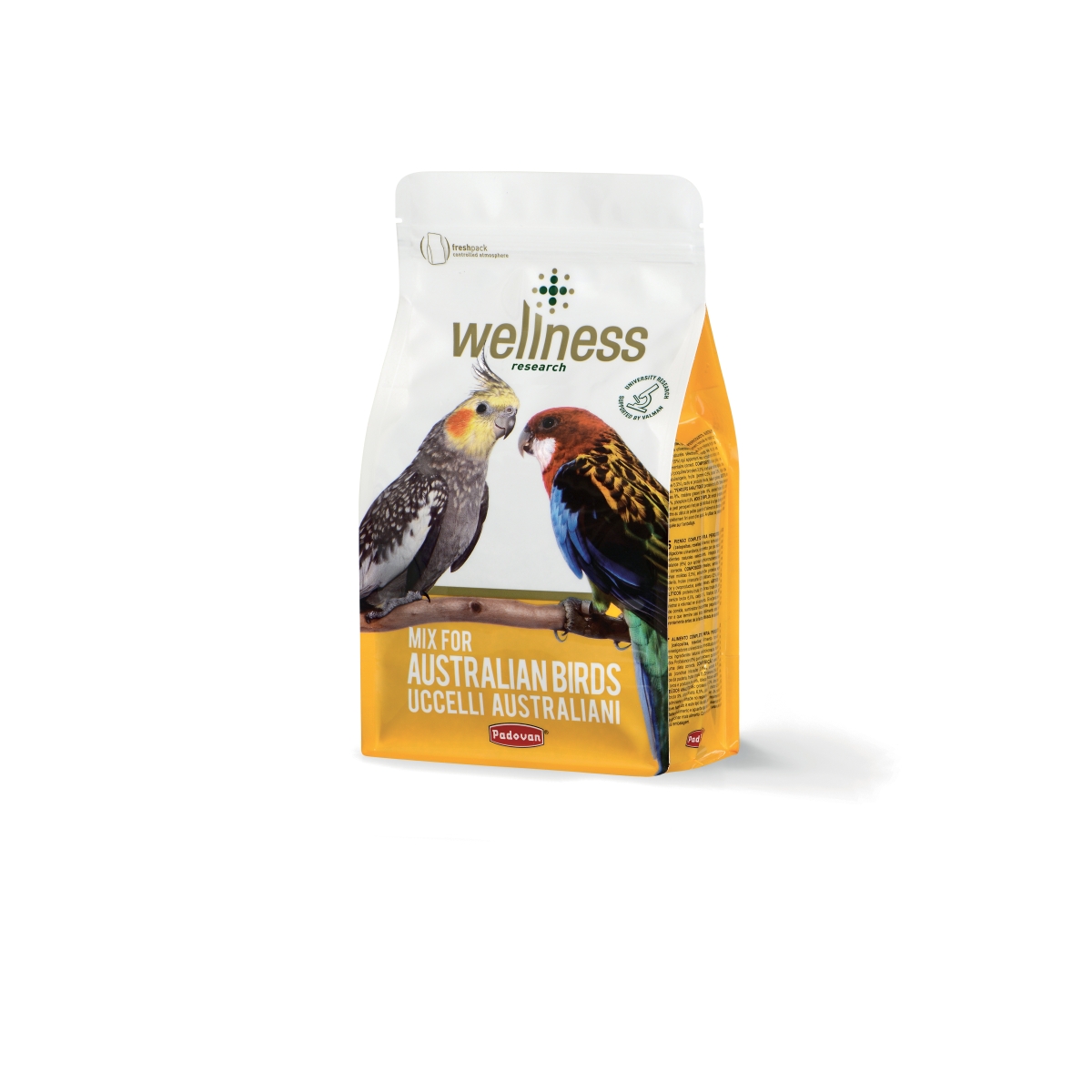 Padovan Wellness visavertis maistas paukščiams, 850g - 
