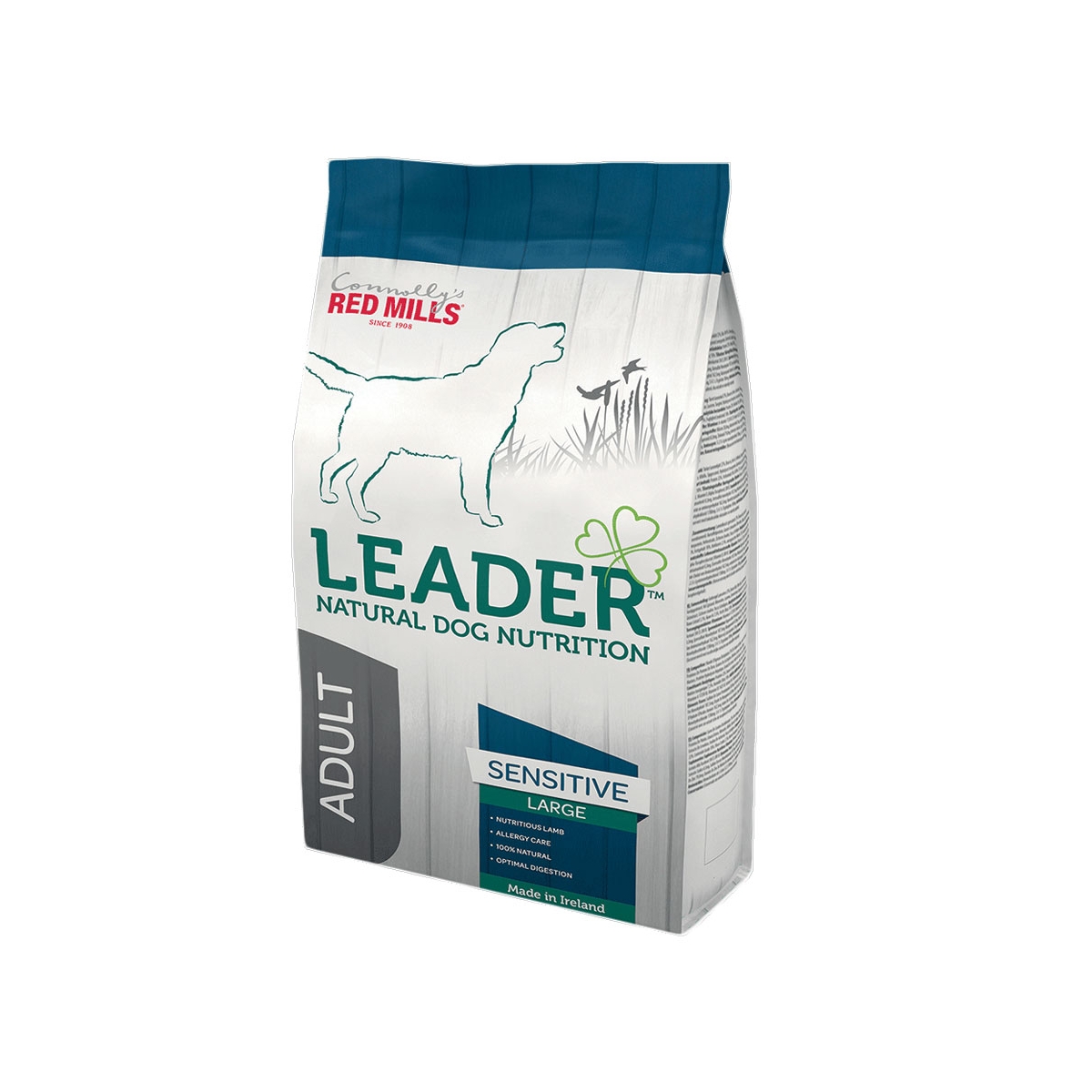 Leader Adult Sensitive Large maistas jautraus virškinimo šunims, 12 kg - 