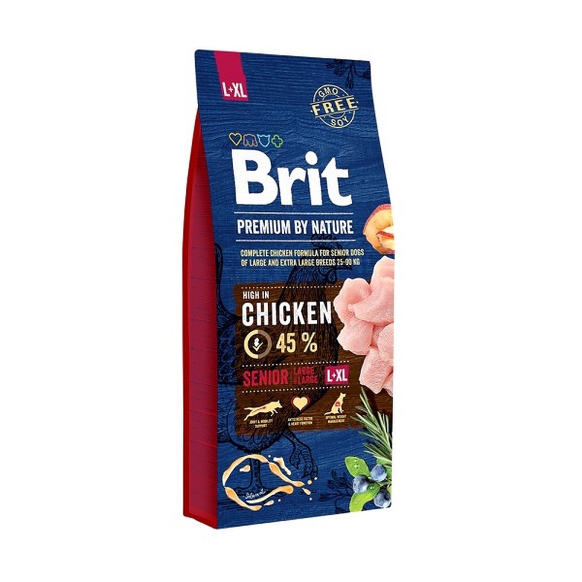 Brit Premium l+xl senior maistas šunims su vištiena 3kg - 
