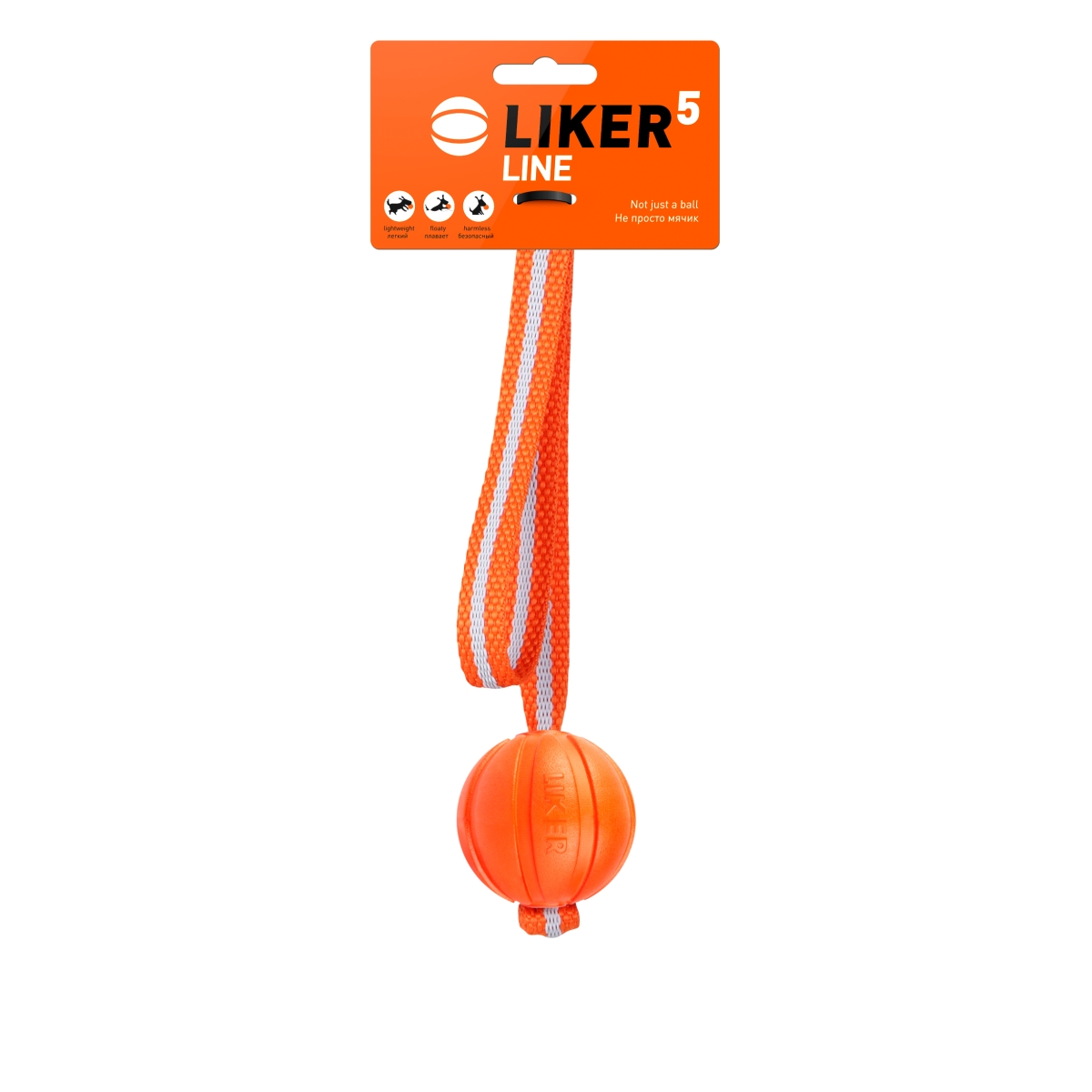 Collar Likers Line žaislas šunims, 5 cm, oranžinis -  1