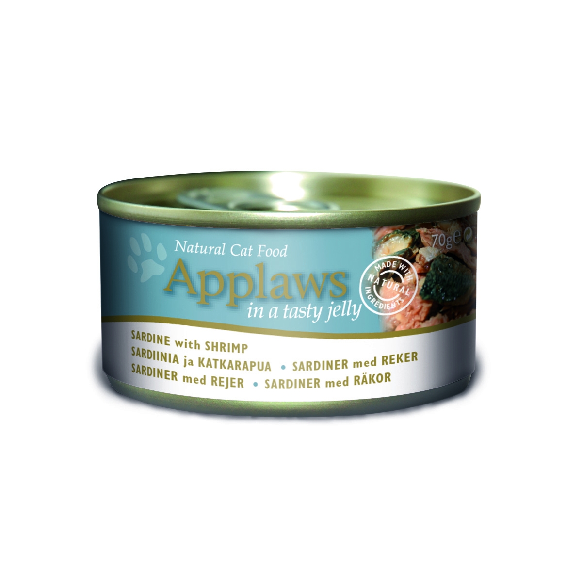 Applaws konservai katėms su sardinėmis ir krevetėmis, 70 g