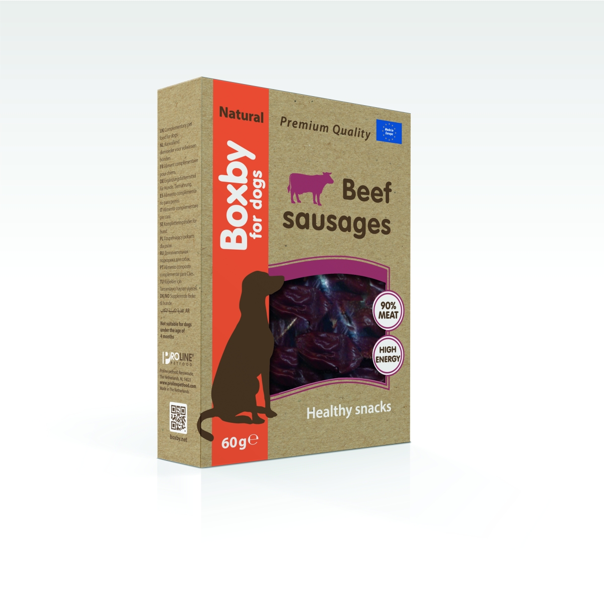 Boxby skanėstas šunims su jautiena, 60 g - 