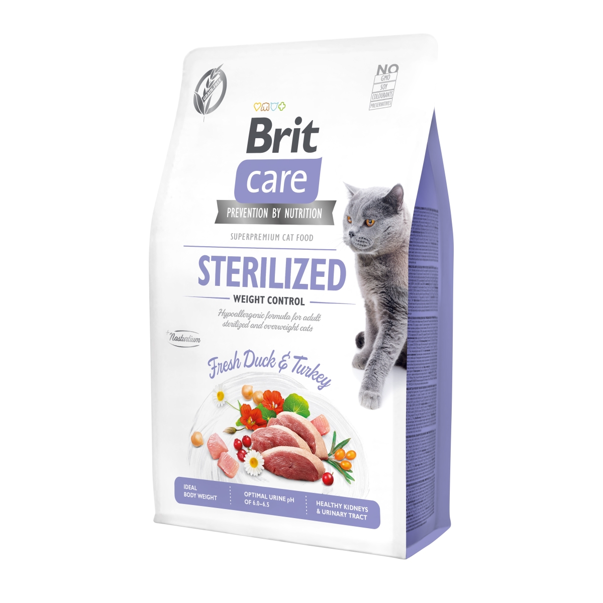 Brit Care begrūdis maistas Steril/Svorio kontrol katėms 7 kg - 