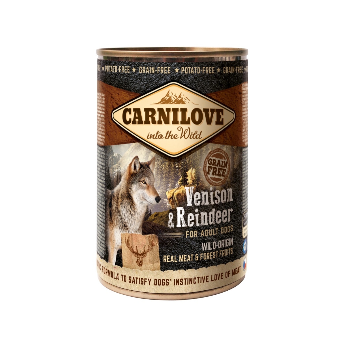 Carnilove konservai šunims su elniena ir šiaurės elniu, 400g - 