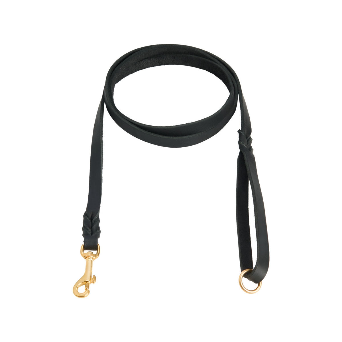 Feel odinis pavadėlis šunims su pynėmis, 1,5 cm. x 180 cm, juoda - 