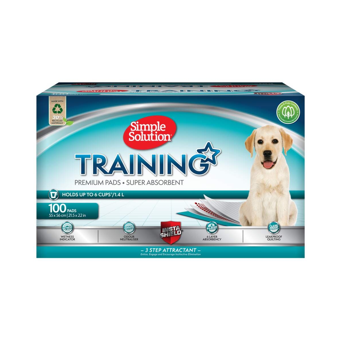 SIMPLESOLUTION VIENKARTINĖS PALUTĖS ŠUNIUKAMS, 100 VNT. - 