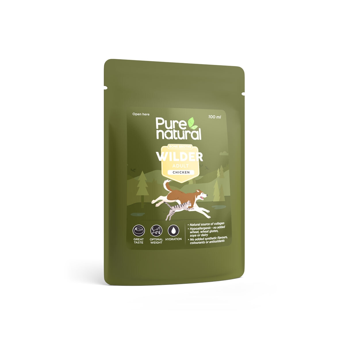 PURENATURAL VIŠTIENOS KAULŲ SULTINYS, 100 ML - 