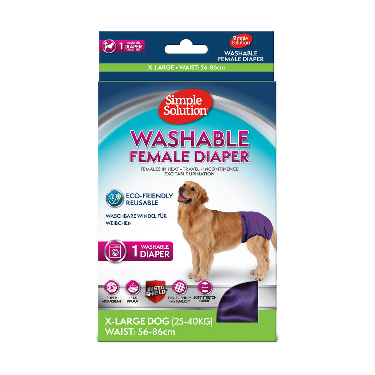 SIMPLESOLUTION PLAUNAMOS SAUSKELNĖS, XL DYDIS, VIOLETINĖS SPALVOS - 