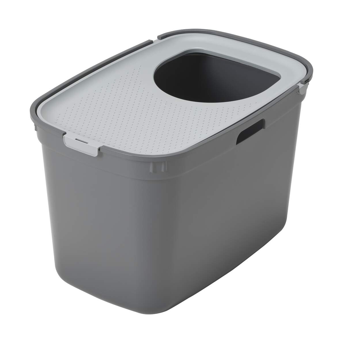 MODERNA TOP TUALETAS KATĖMS IŠ PERDIRBTŲ MEDŽIAGŲ, PILKOS SPALVOS - 