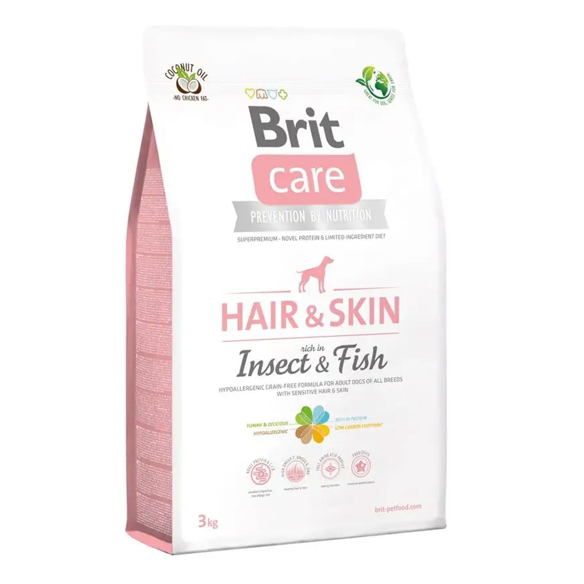 Brit Care Insect&Fish sausas maistas šunims su vabzdžiais, 3kg - 