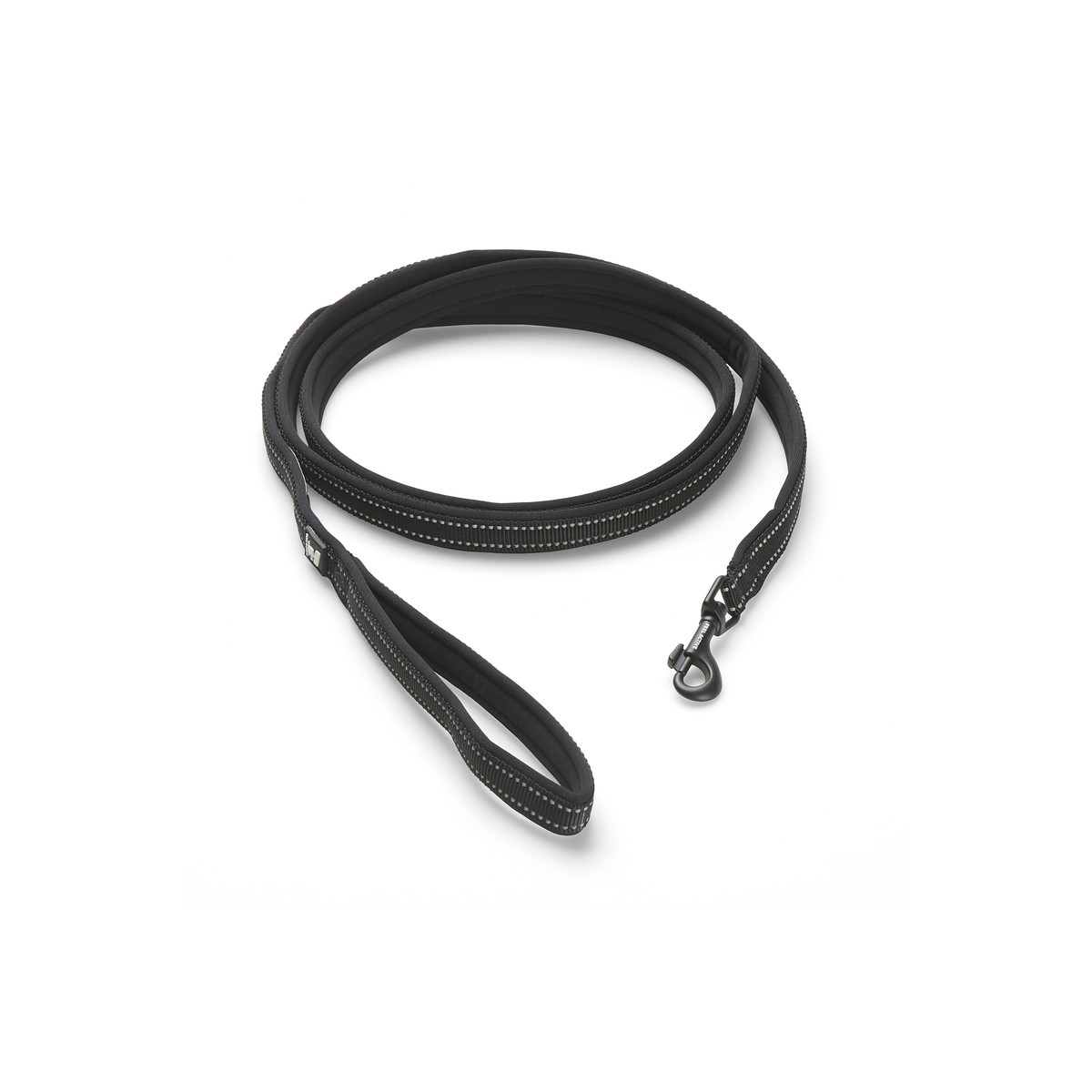 Feel Active paminkštintas pavadėlis šunims, 1,5 × 200 cm, juodas - 