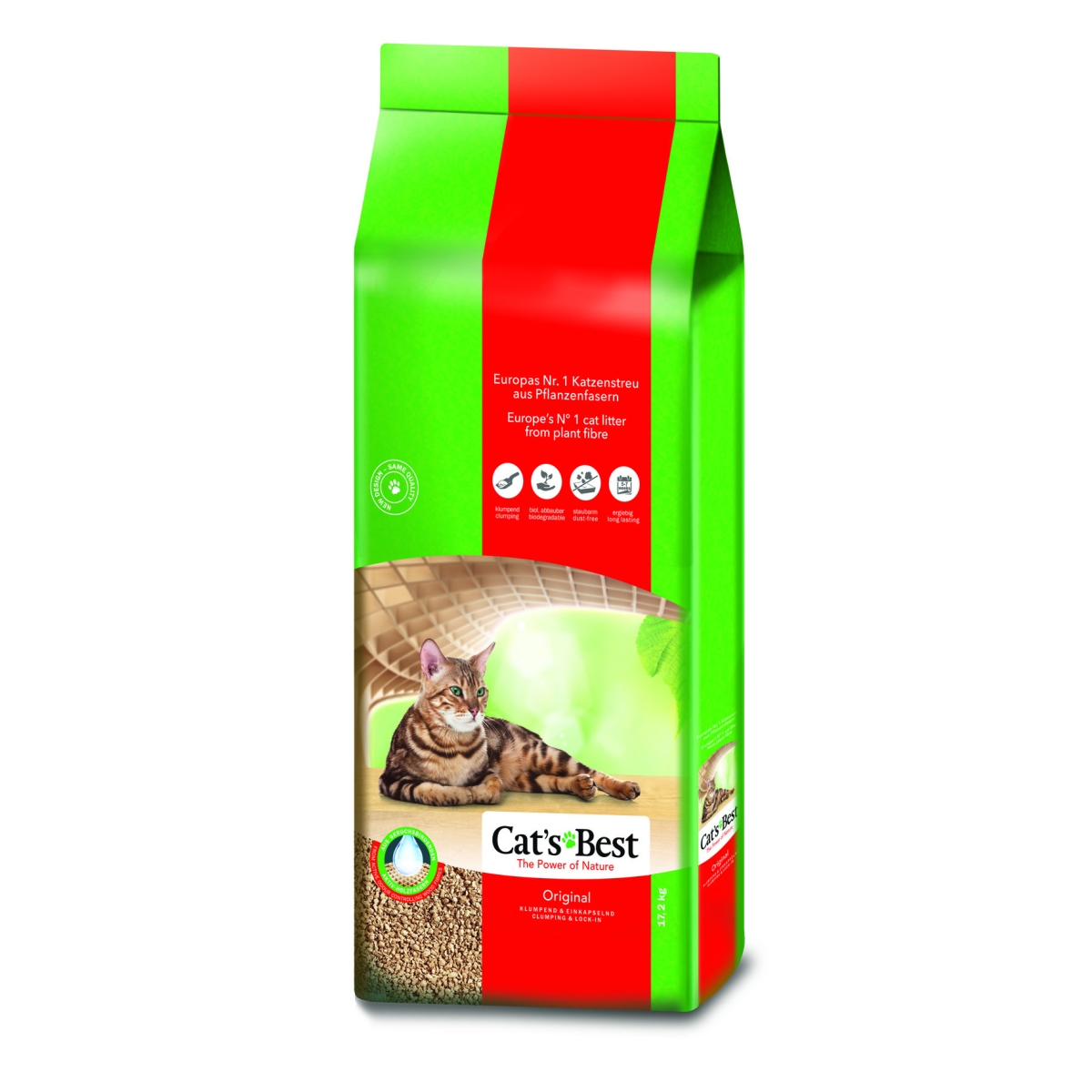 Cats Best Original kraikas katėms, 40 L/ 17,2 kg -  1