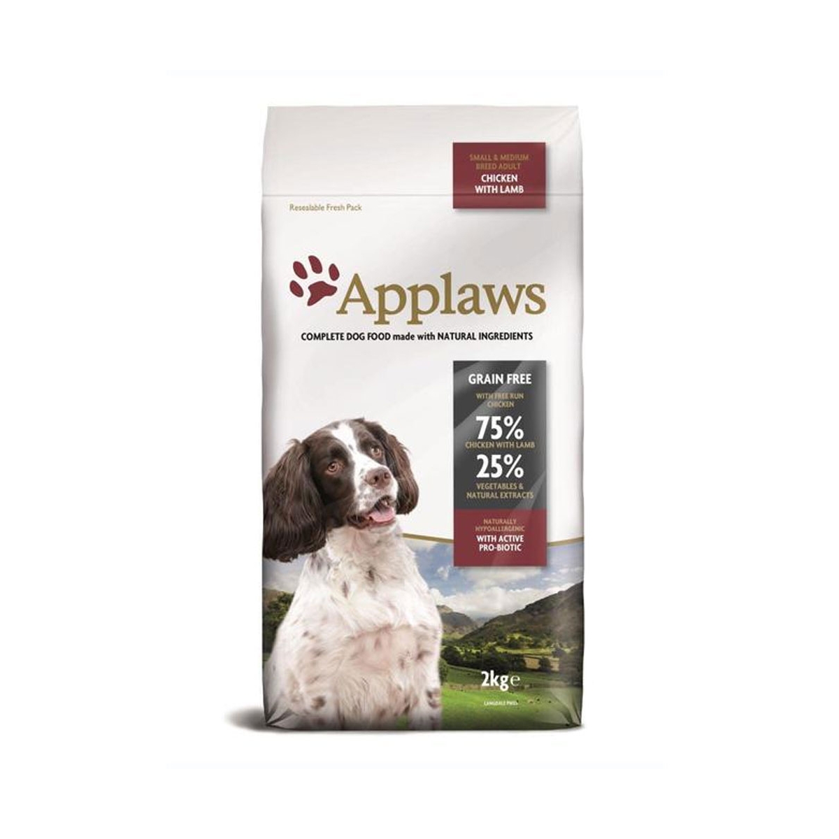 Applaws Adult Small&Medium maistas šunims su vištiena ir ėriena, 2 kg