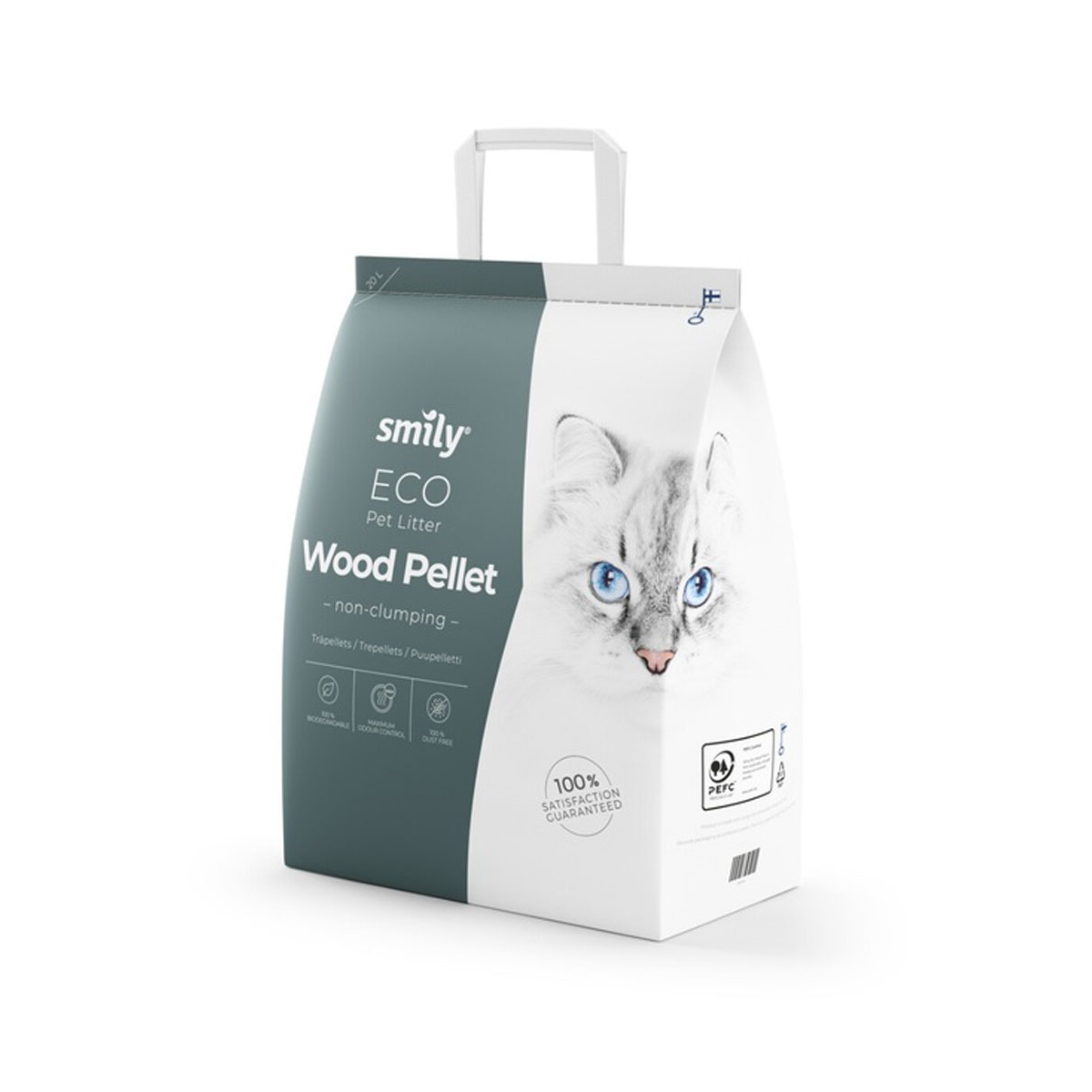 Smily Eco medienos granulių kraikas, 20l - 
