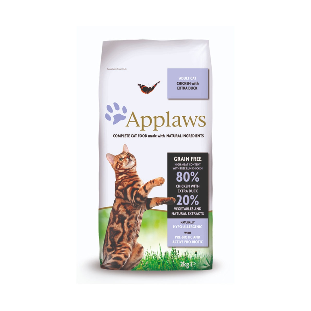 Applaws Adult Cat sausas maistas katėms su vištiena ir antiena, 2 kg