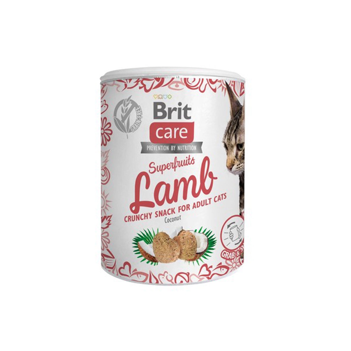 Brit Care Superfruits skanėstai katėms su aviena, 100 g - 