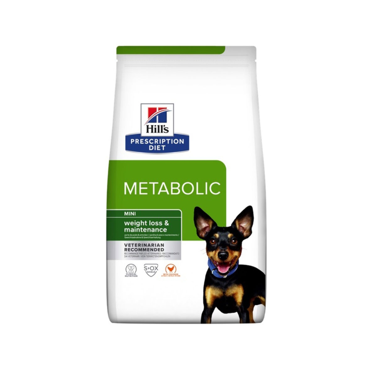 Hill's PD Canine Metabolic mini sausas maistas šunims, 1 kg - 