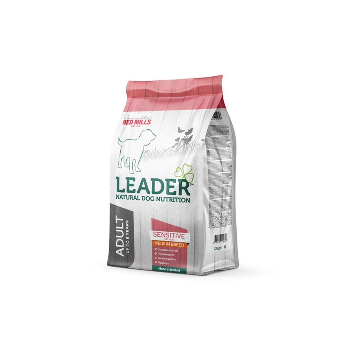 Leader Sensitive Medium sausas maistas šunims su lašiša, 12 kg - 