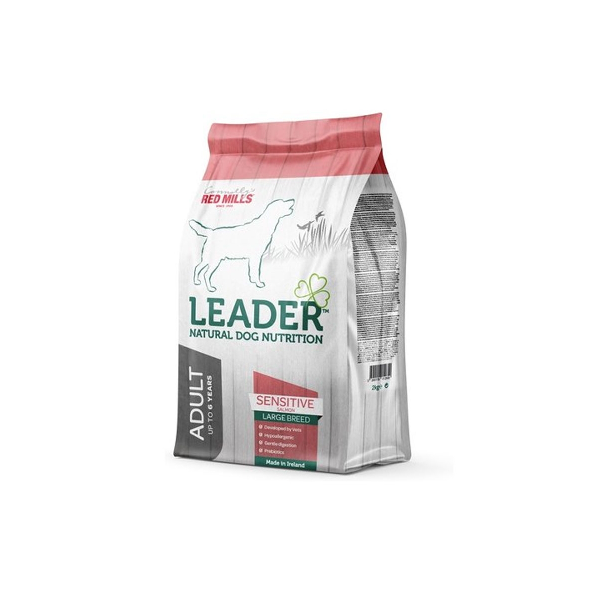 Leader Sensitive Large sausas maistas šunims su lašiša, 2 kg - 