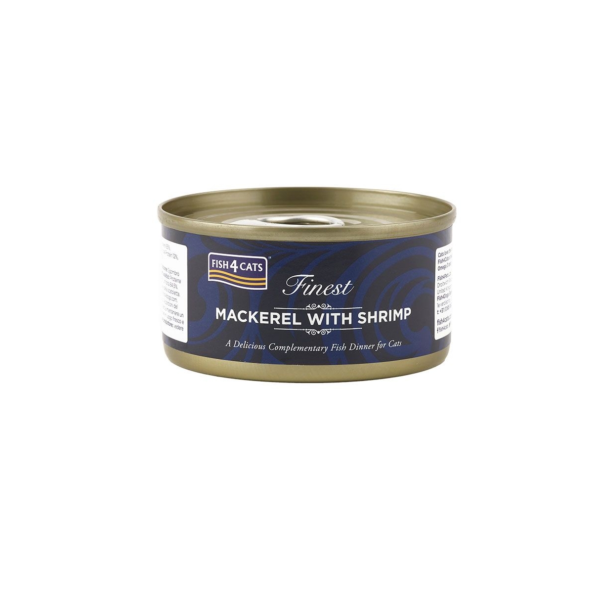 Fish4Cats konservai su skumbre ir krevetėmis,  70 g -  1