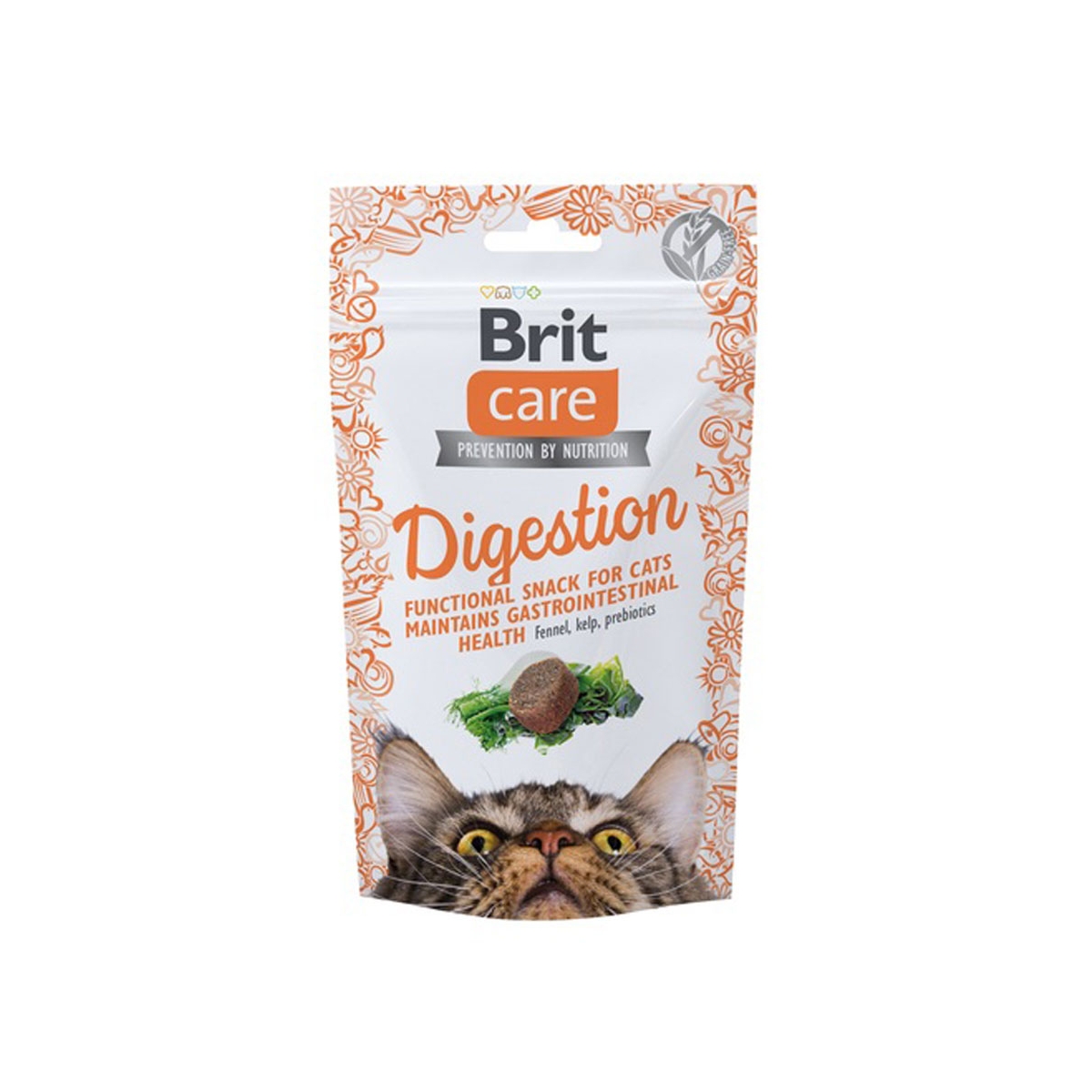 Brit Care Digestion skanėstai katėms su tunu, 50 g - 