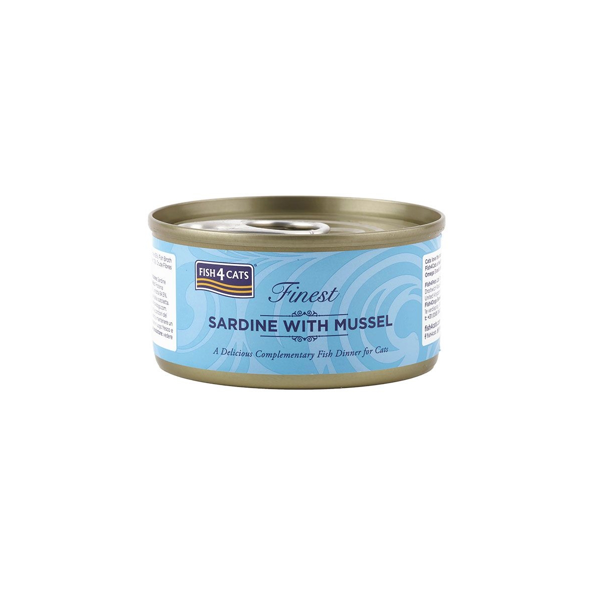 Fish4Cats konservai su sardinėmis ir midijomis, 70g -  1
