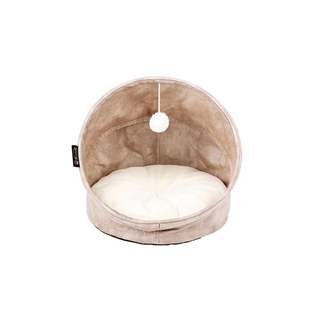 Scruffs Kensington guolis katėms, 44x44x48 cm, kreminės spalvos