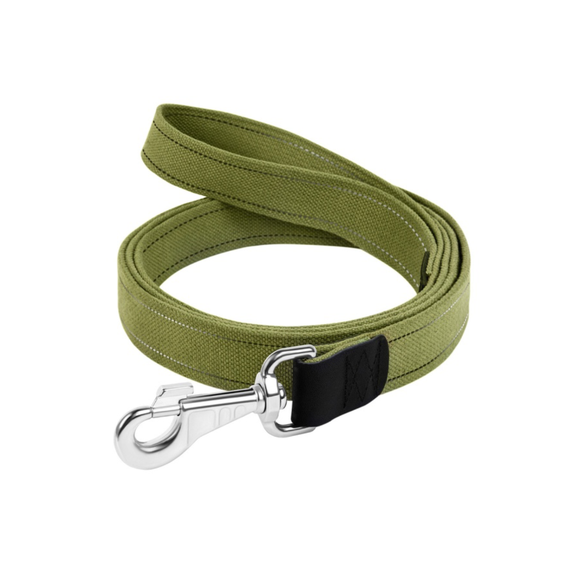 Collar medvilninis pavadėlis šunims, 5 m, žalias -  1
