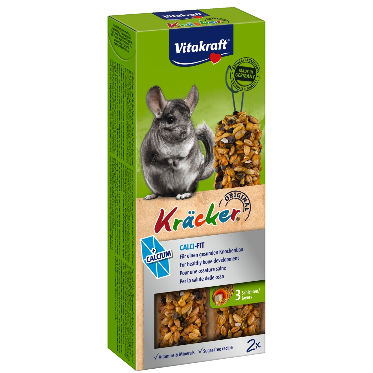 Vitakraft šinšilų maistas Kracker Calci Fit N2 - 
