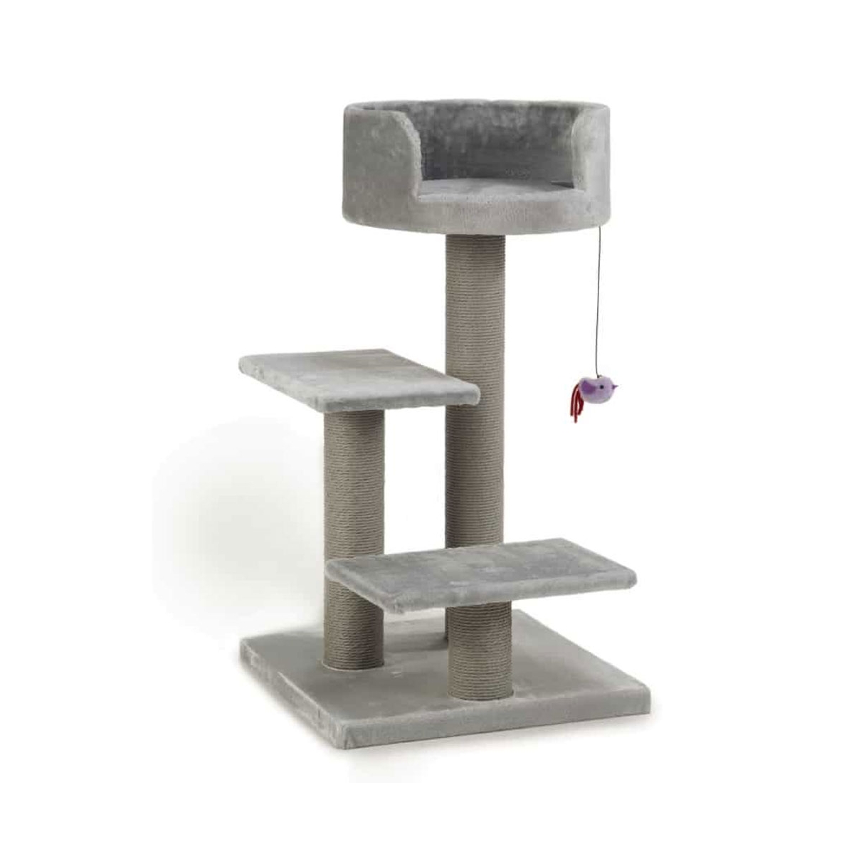 Beeztees Figo draskymo stovas, 50 x 50 x 92 cm, pilkas -  1