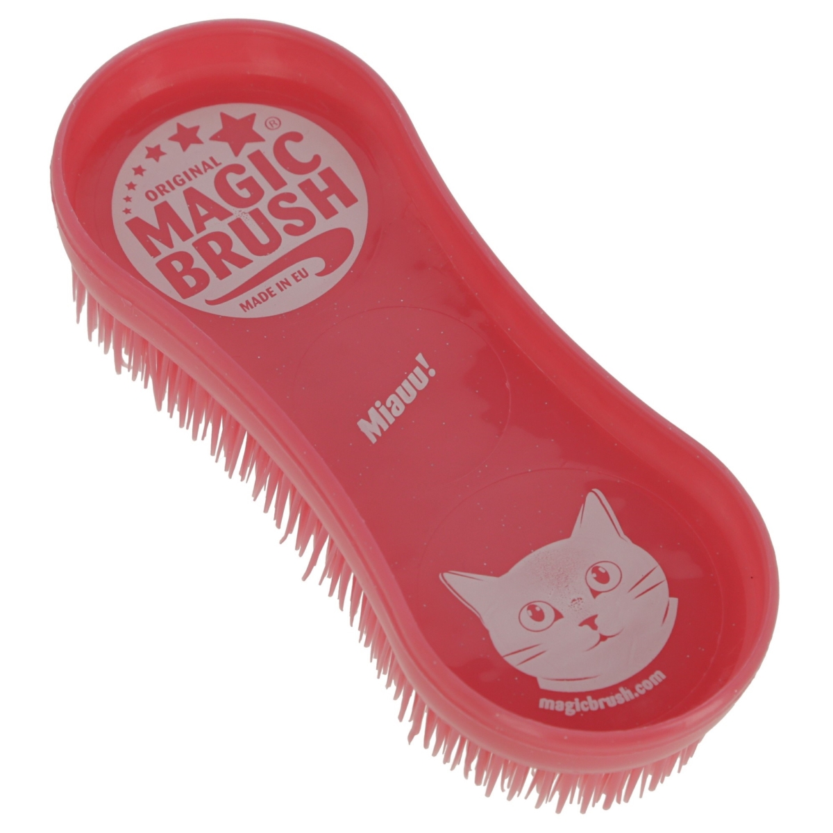 Kerbl Magic Brush šukos katėms, 16,5 cm, raudonos - 