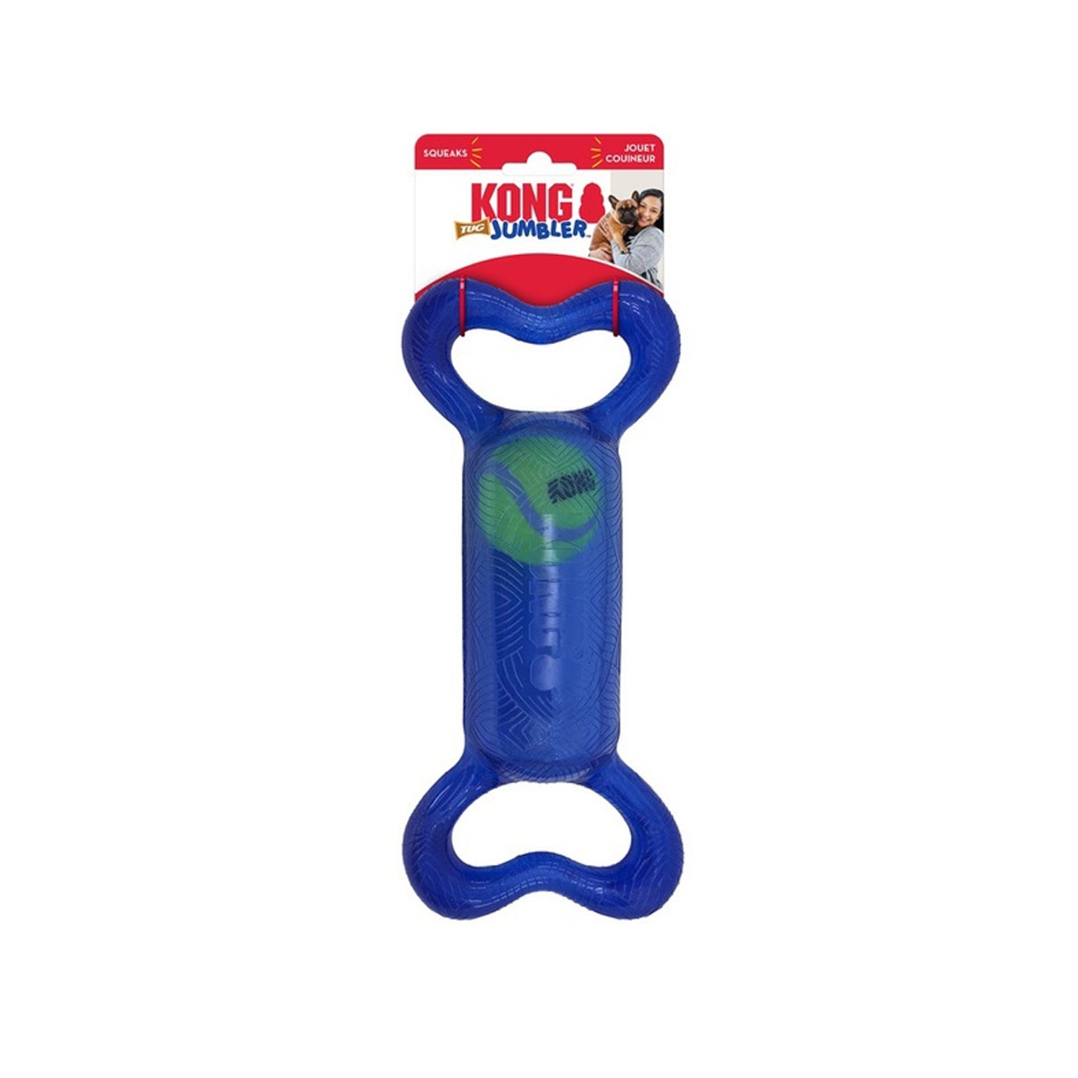 KONG Jumbler Tug guminis žaislas šunims, M/L dydžio, įv. rūšių -  1